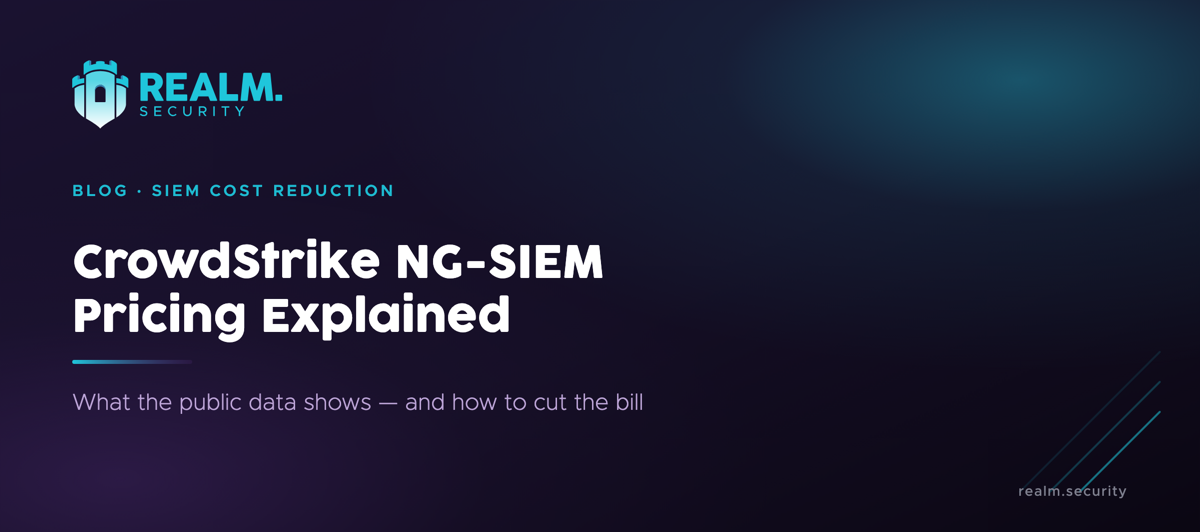 CrowdStrike NG-SIEM pricing explained — what the public data points show and how to cut the bill, from Realm Security