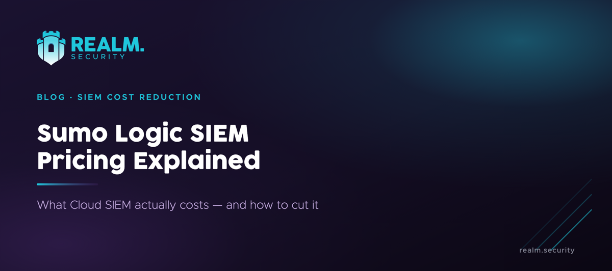 Sumo Logic SIEM pricing explained — what Cloud SIEM actually costs and how to cut it, from Realm Security