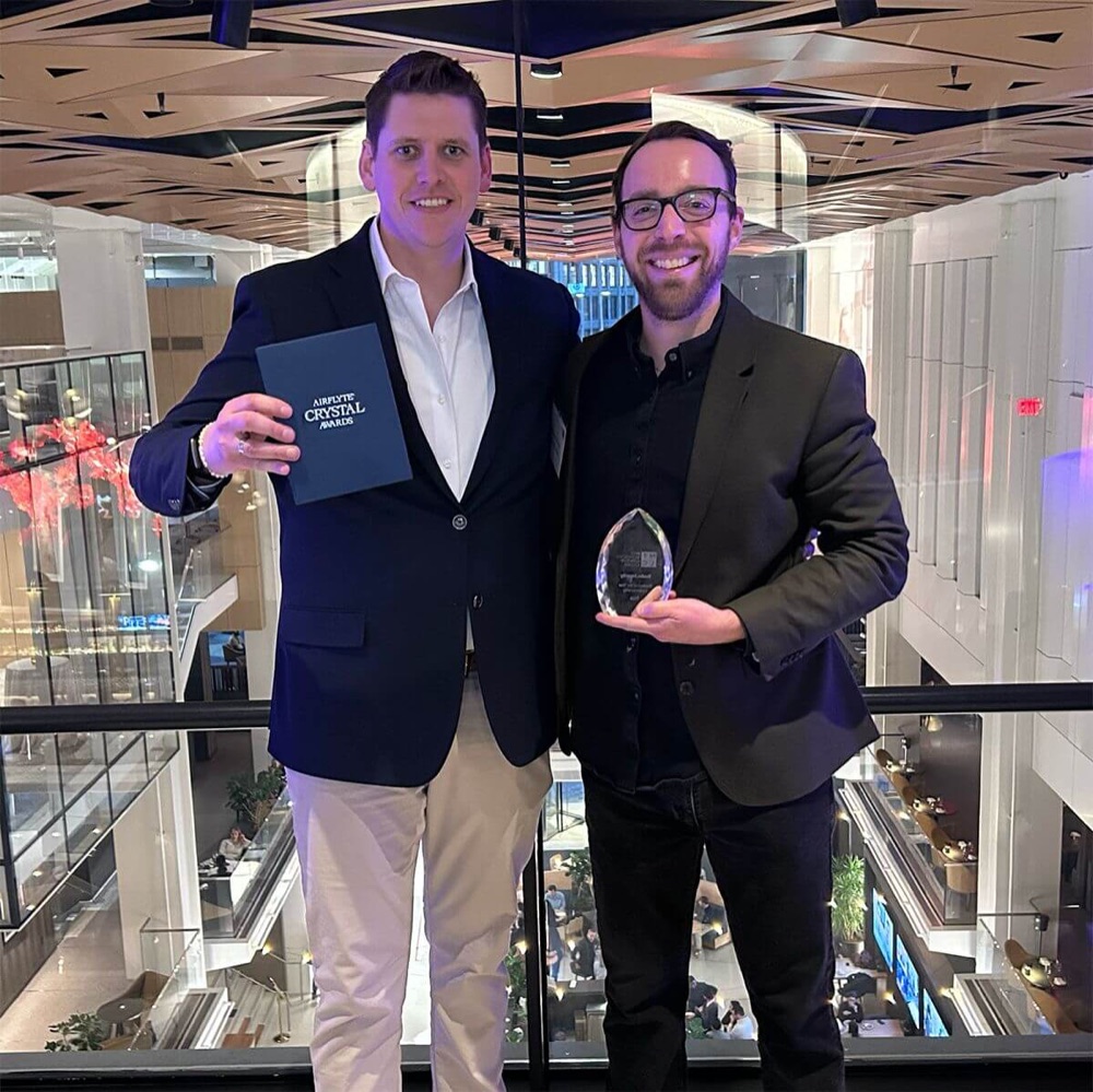 The Realm team accepting the MassTLC Leadership Award