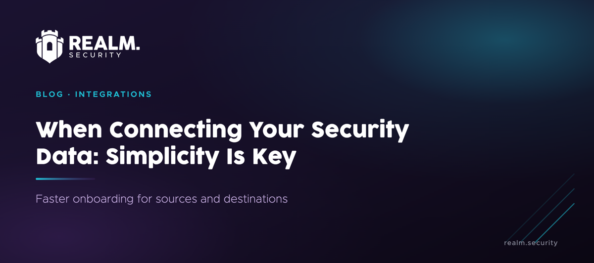 When Connecting Your Security Data: Simplicity Is Key