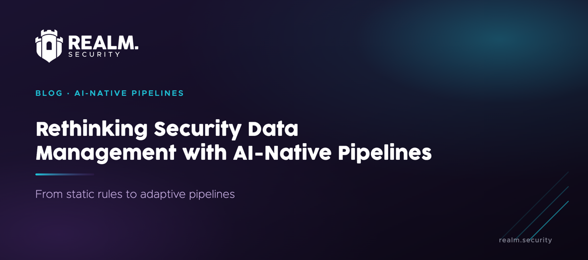 Rethinking Security Data Management with AI-Native Pipelines