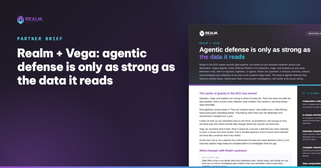 Realm + Vega solution brief cover
